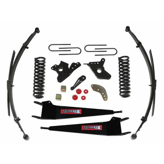 Bronco Class II Lift Kit 4 Inch Lift 80-96 Bronco Includes Front/Rear Springs Radius Arm Brackets Pitman Arm Bump Stops Rear U Bolt Kit Skyjacker