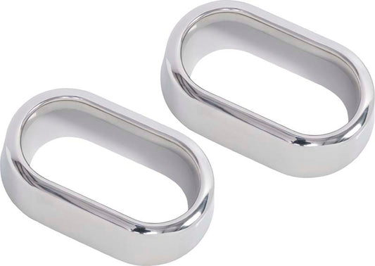 Jeep JK Interior Door Handle Bezels Pair 07-10 Wrangler JK Polished Silver Kentrol