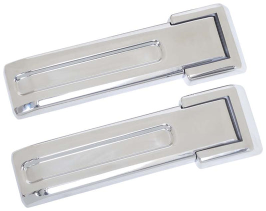 Jeep JK Tailgate Hinge Overlays 4 Pieces 07-18 Wrangler JK Polished Silver Kentrol