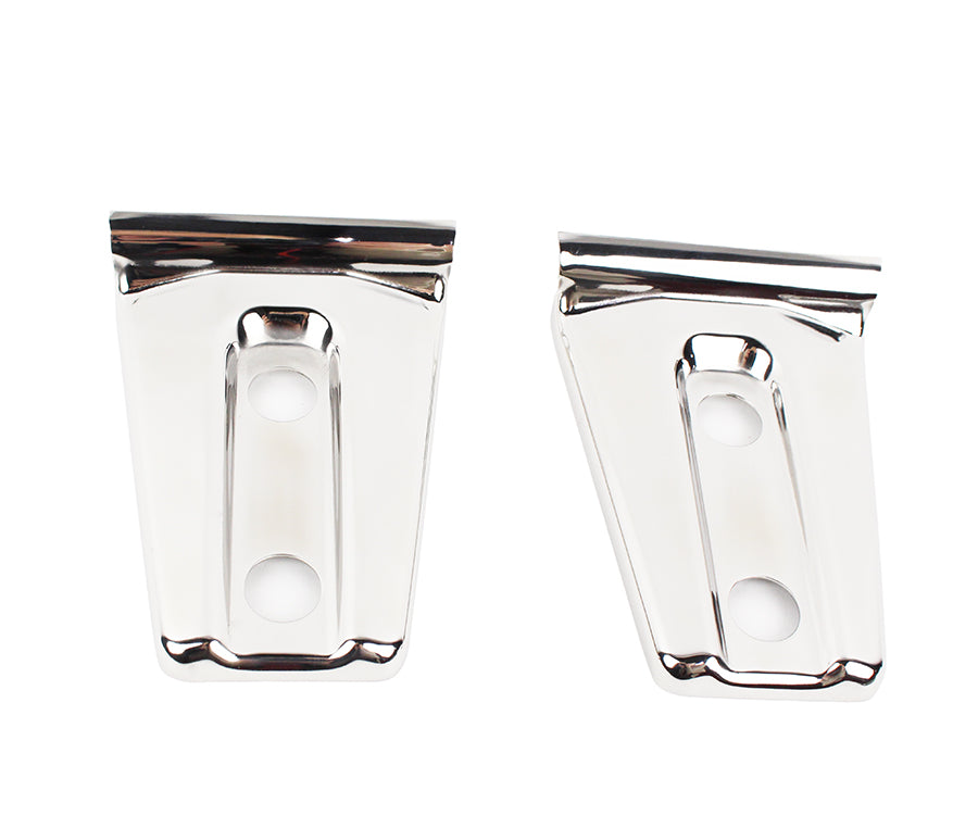 Jeep JK Hood Hinge Overlays Pair 07-18 Wrangler JK Polished Silver Kentrol