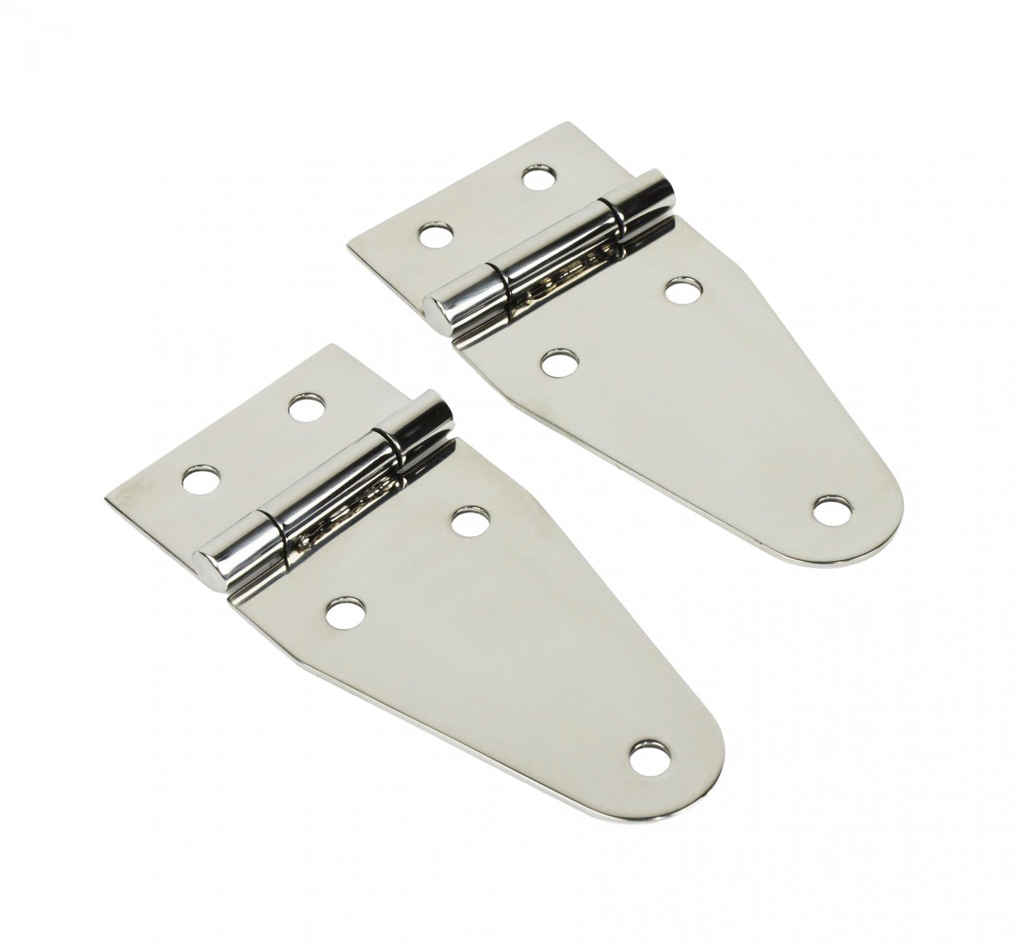 Jeep CJ/YJ Hood Hinge Pair 55-95 CJ and Wrangler YJ Polished Silver Kentrol