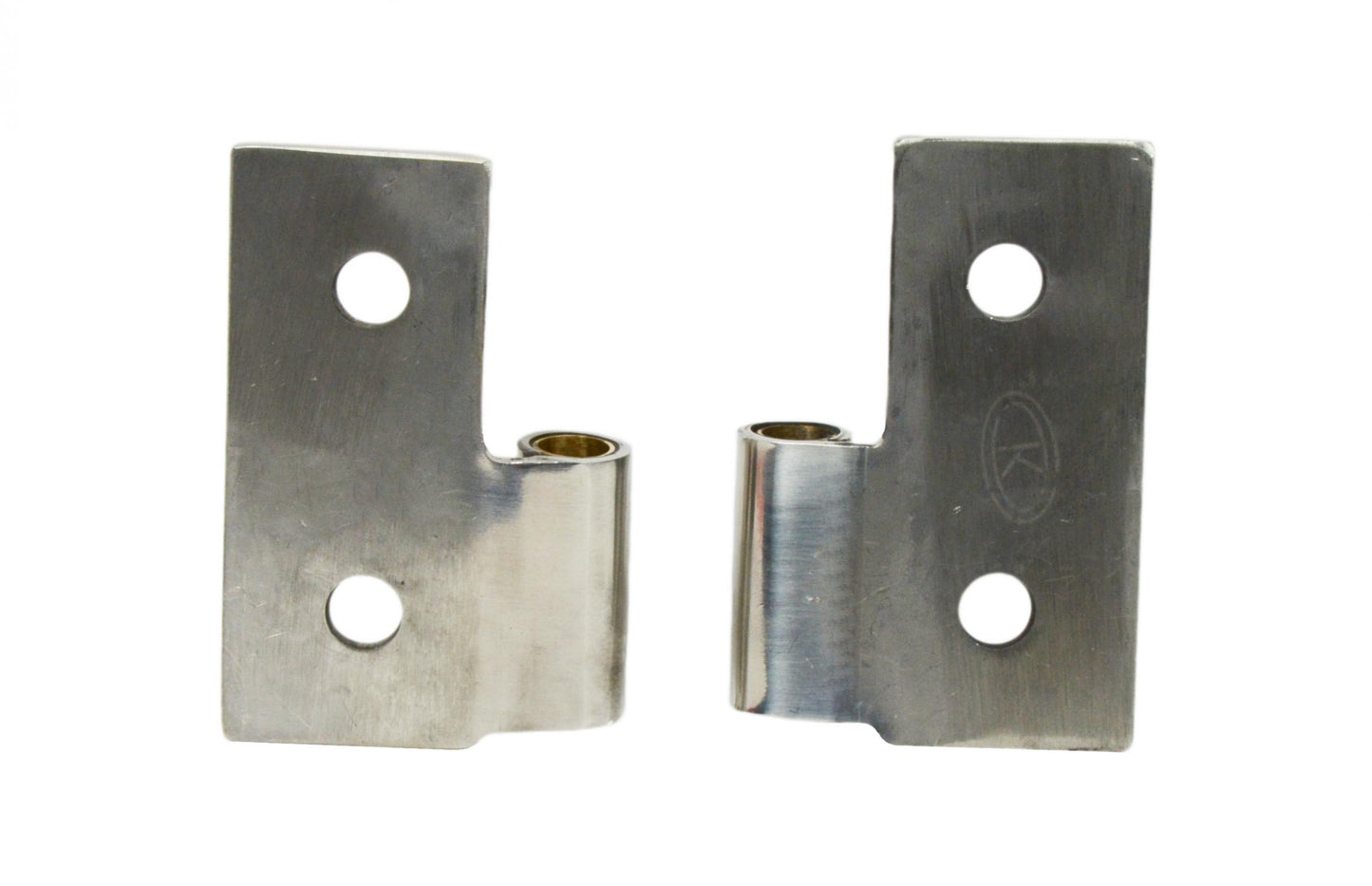 JEEP CJ/YJ/TJ Lower Door Hinge Pair 76-06 CJ Wrangler YJ/TJ Polished Silver Kentrol