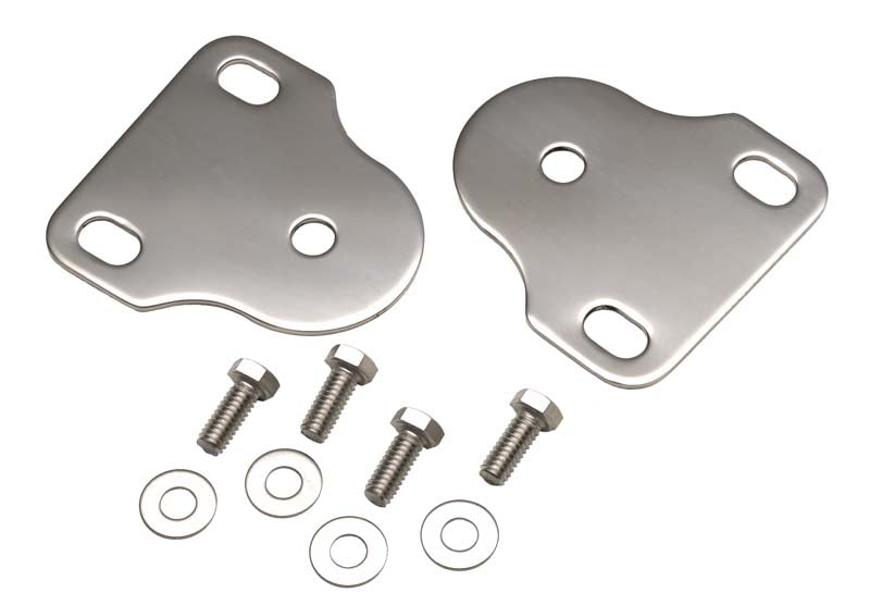 Jeep CJ/YJ Interior Windshield Brackets Pair 76-95 CJ and Wrangler YJ Polished Silver Kentrol