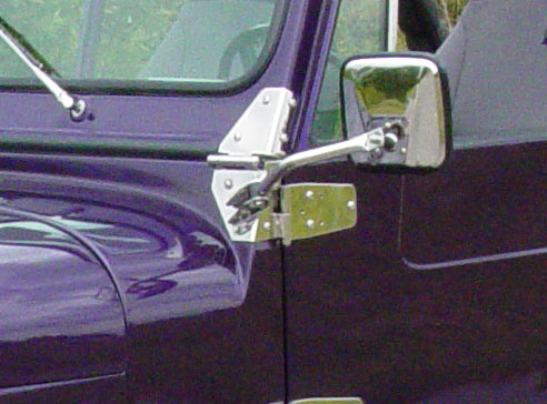 Jeep CJ Mirror Kit Pair 55-86 CJ Polished Silver Kentrol