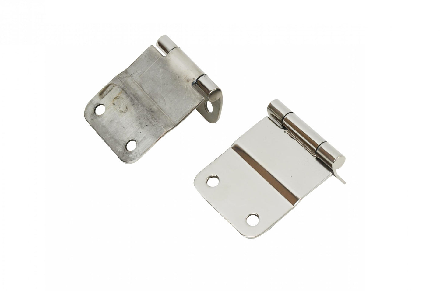 Jeep CJ Tailgate Hinge Pair 76-86 CJ7 Polished Silver Kentrol