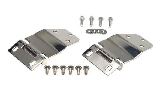 Jeep CJ7 Liftgate Hinge Pair 77-86 CJ7 Polished Silver Kentrol