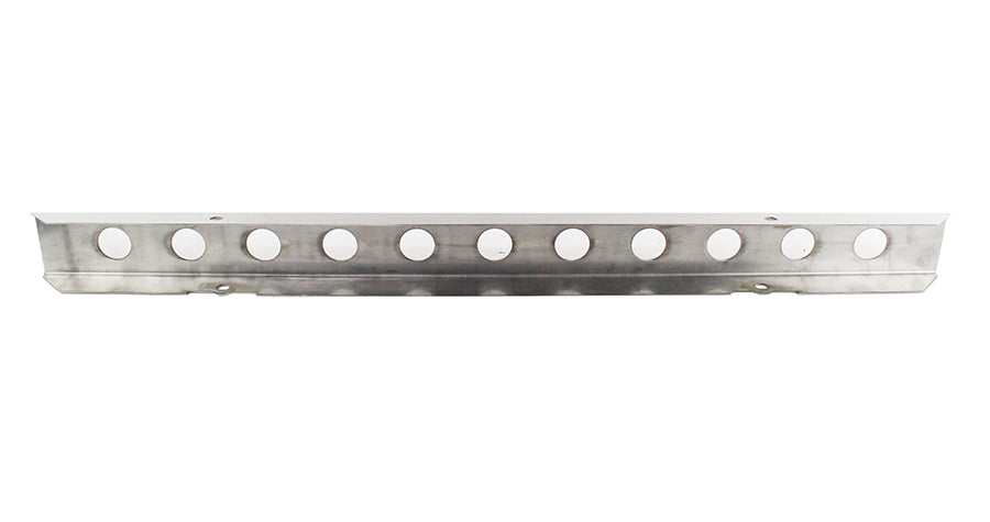 Jeep YJ 54 Inch Front Bumper with holes (No License Plate Holes) 87-95 Wrangler TJ Polished Silver Kentrol