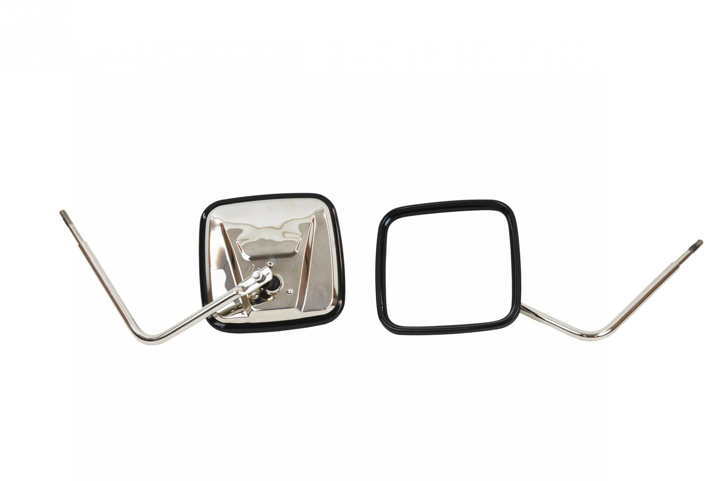 JEEP CJ/YJ/TJ/JK Outback Mirrors Pair 76-18 CJ and Wrangler YJ/TJ/JK Polished Silver Kentrol