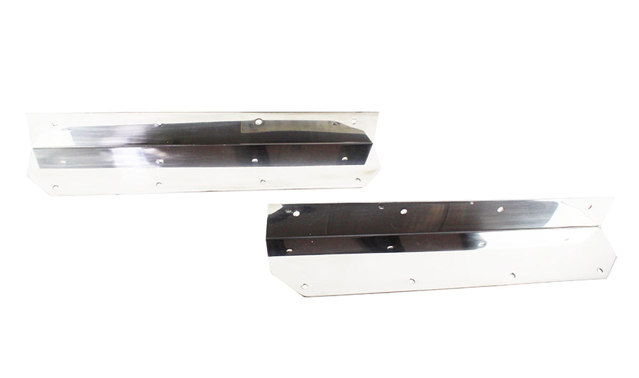 Jeep YJ Step Cover Inlay Pair 87-95 Wrangler TJ Polished Silver Kentrol