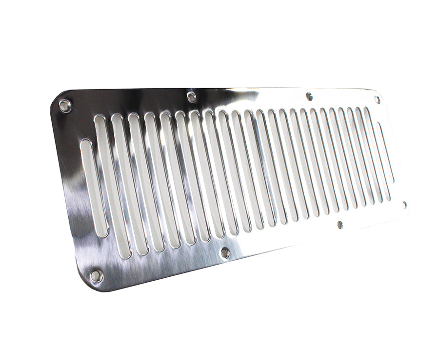 Jeep YJ Hood Vent 8 Holes 87-95 Wrangler TJ Polished Silver Kentrol