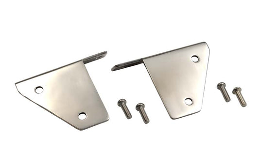 Jeep CJ/YJ Spot Light Bracket Pair 76-95 CJ and Wrangler YJ Polished Silver Kentrol