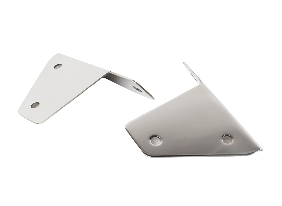 Jeep CJ/YJ Spot Light Bracket Pair 76-95 CJ and Wrangler YJ Polished Silver Kentrol