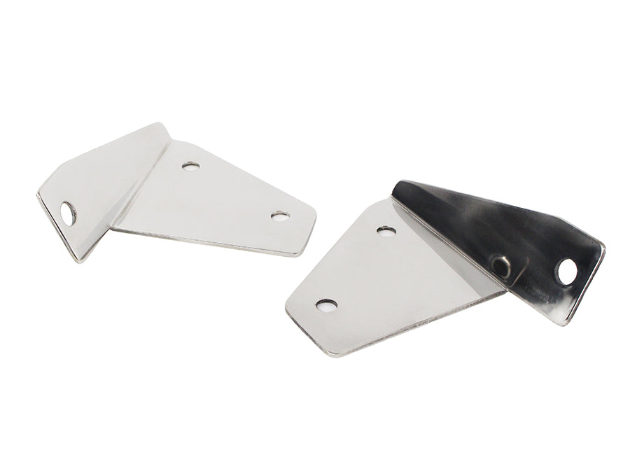 Jeep CJ/YJ Spot Light Bracket Pair 76-95 CJ and Wrangler YJ Polished Silver Kentrol