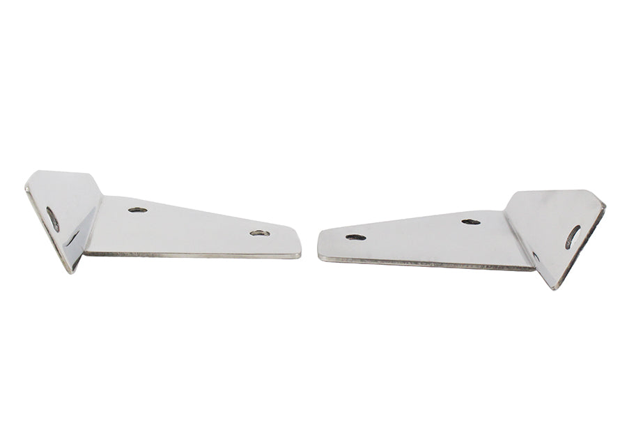 Jeep CJ/YJ Spot Light Bracket Pair 76-95 CJ and Wrangler YJ Polished Silver Kentrol