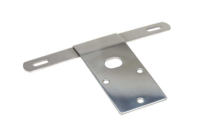 Jeep CJ License Plate Bracket 76-86 CJ Polished Silver Kentrol