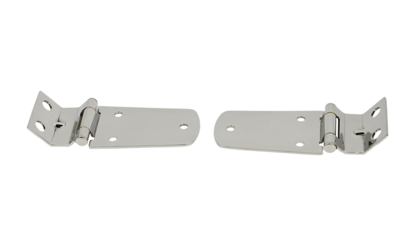 Jeep TJ Hood Hinge Pair 97-06 Wrangler TJ Polished Silver Kentrol