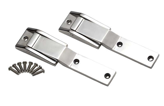 Jeep TJ Tailgate Hinge Pair 97-04 Wrangler TJ Polished Silver Kentrol