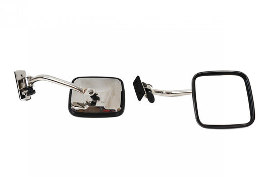 Jeep TJ/JK E-Z Detach Mirrors Pair 97-18 Wrangler TJ/JK Polished Silver Kentrol