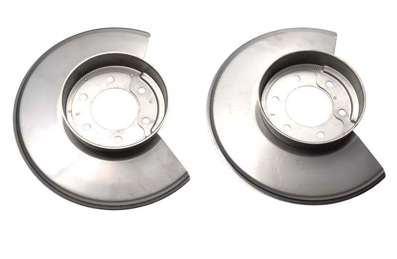 Jeep CJ Disc Brake Dust Cover Pair 78-86 CJ Polished Silver Kentrol