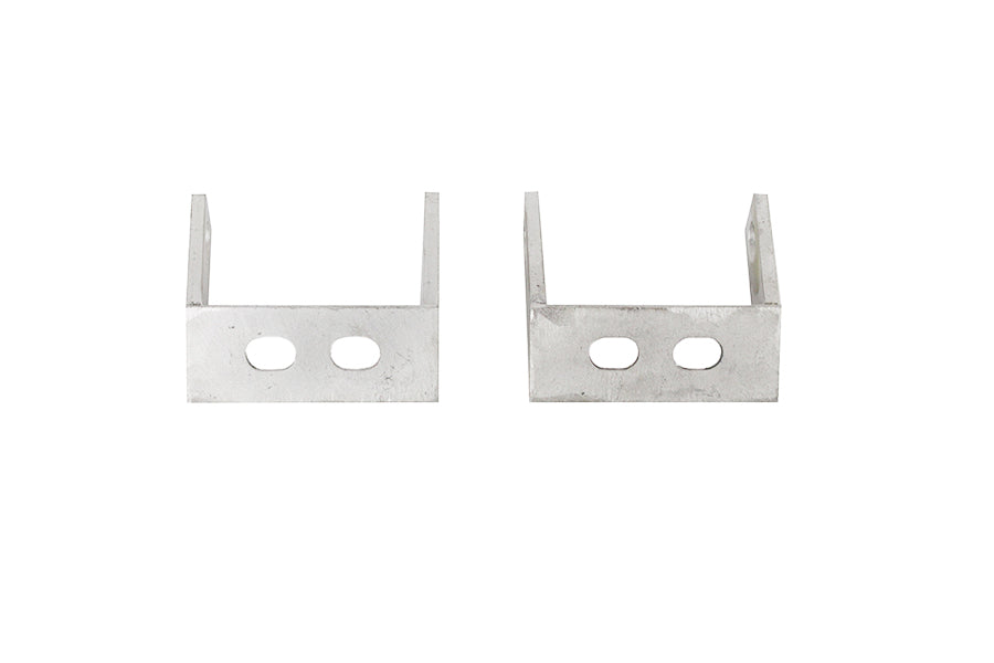 Jeep CJ Rear Bumper Brackets Pair 45-86 CJ Polished Silver Kentrol