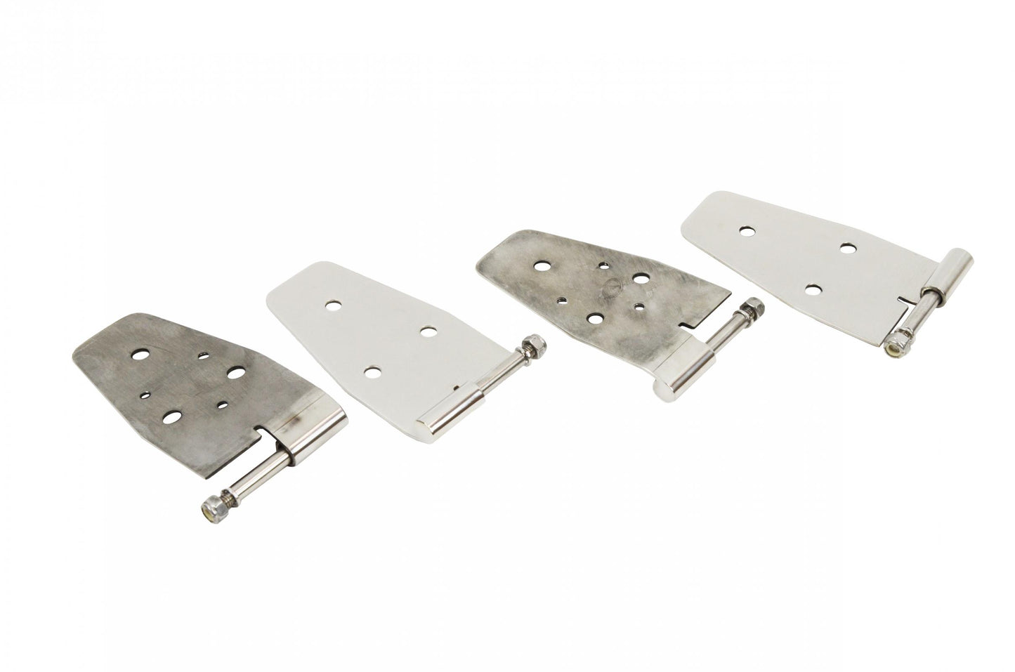 Jeep TJ Door Hinge Set 4 Pieces 97-06 Wrangler TJ Polished Silver Kentrol