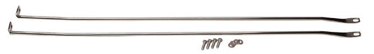 Jeep TJ Strut Rod Kit  97-06 Wrangler TJ Polished Silver Kentrol