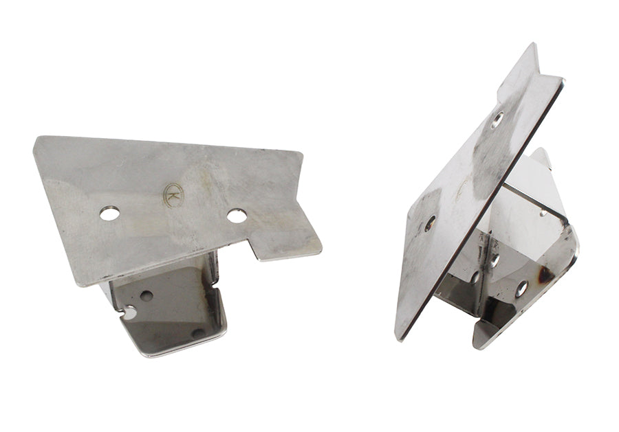 Jeep TJ Mirror Relocation Bracket Pair 03-06 Wrangler TJ Polished Silver Kentrol