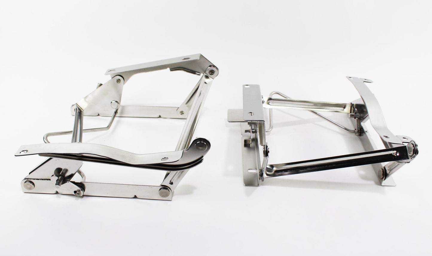 Jeep CJ/YJ Seat Pedestals Pair 76-90 CJ and Wrangler YJ Polished Silver Kentrol