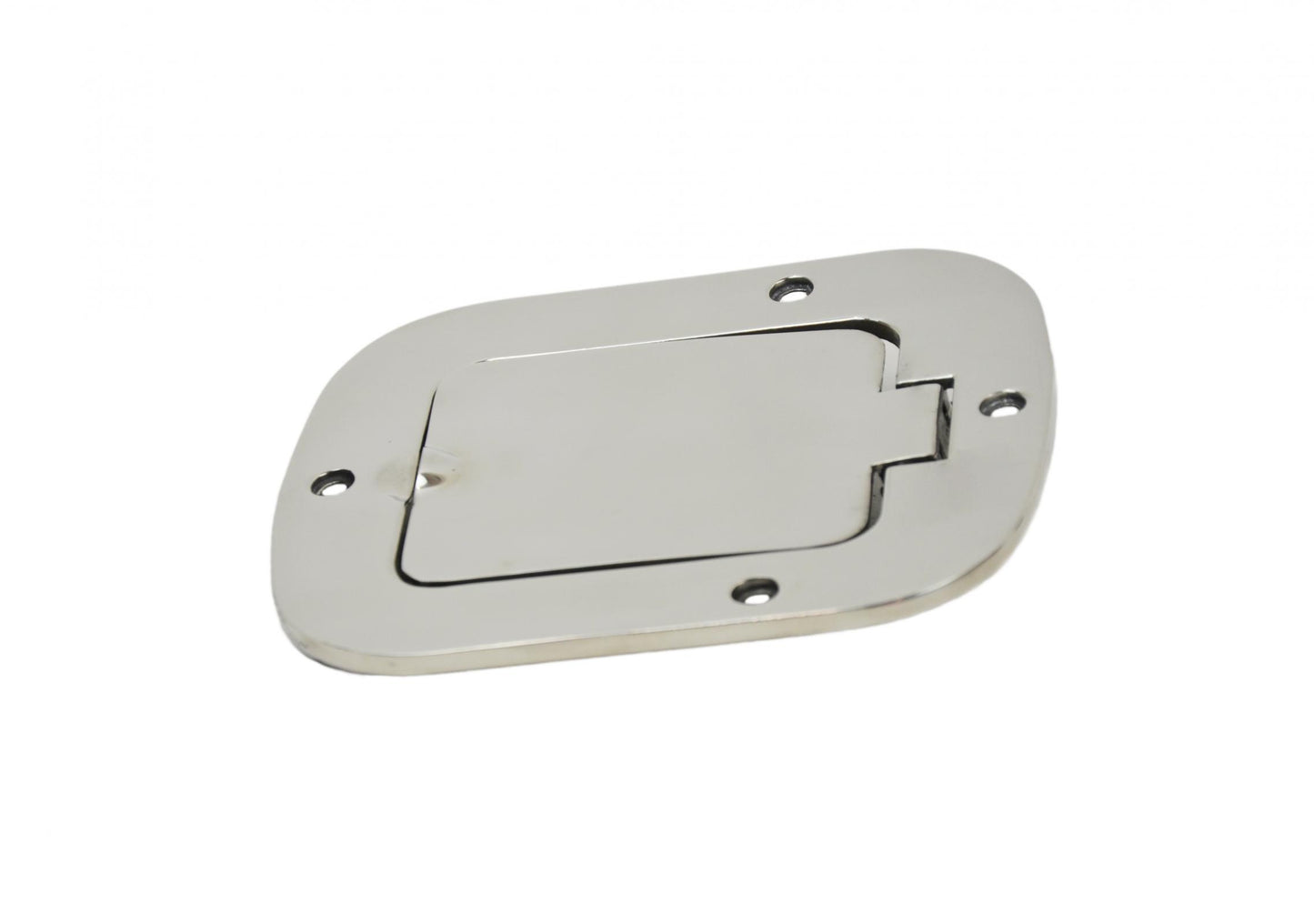 Jeep CJ/YJ Billet Style Gas Hatch 77-95 CJ and Wrangler YJ Polished Silver Kentrol