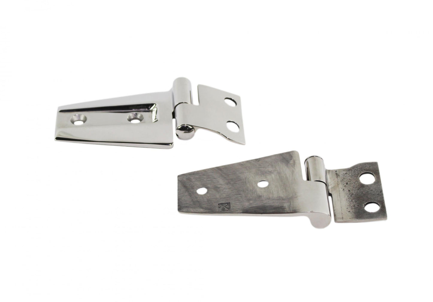 Jeep JK Hood Hinge Pair 07-18 Wrangler JK Polished Silver Kentrol