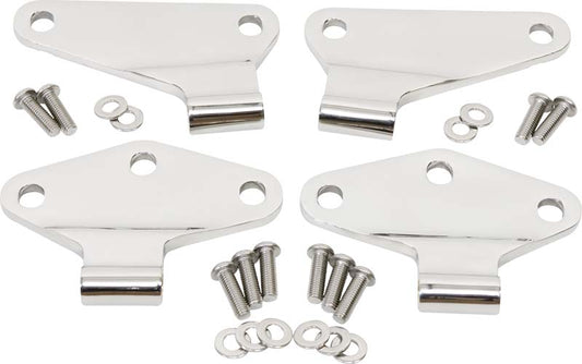 Jeep JK Body Door Hinge Set 4 Pieces 2 Door 07-18 Wrangler JK Polished Silver Kentrol