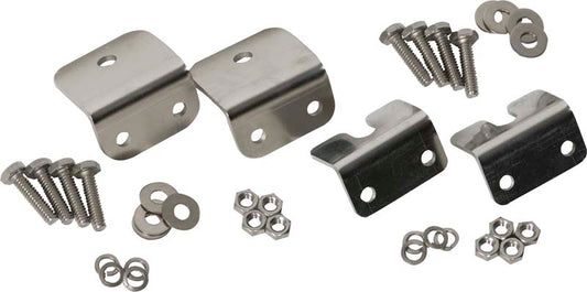 Jeep CJ Strut Rod Mounting Brackets 4 Pieces Fiberglass 72-86 CJ Polished Silver Kentrol