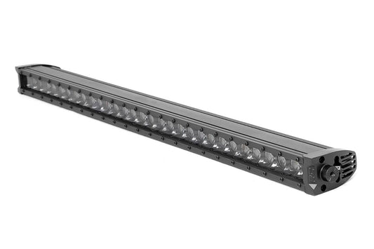 30 Inch Black Series LED Light Bar - Single Row - Cool White DRL