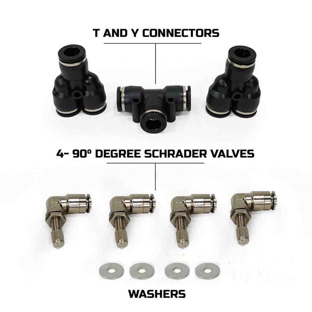 4 Tire Inflation System - Jeep Wrangler JK & JKU Engine Bay Mount Driver Side Rear