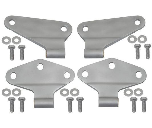 Jeep JK Body Door Hinge Set 4 Pieces 2 Door 07-18 Wrangler JK Bare Grey Kentrol