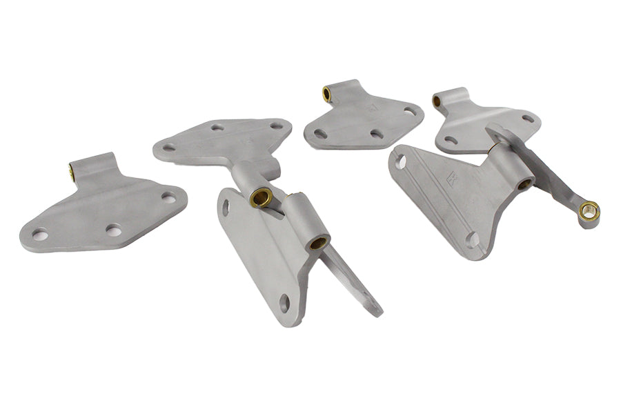 Jeep JK Body Door Hinge Set 8 Pieces 4 Door 07-18 Wrangler JK Bare Grey Kentrol