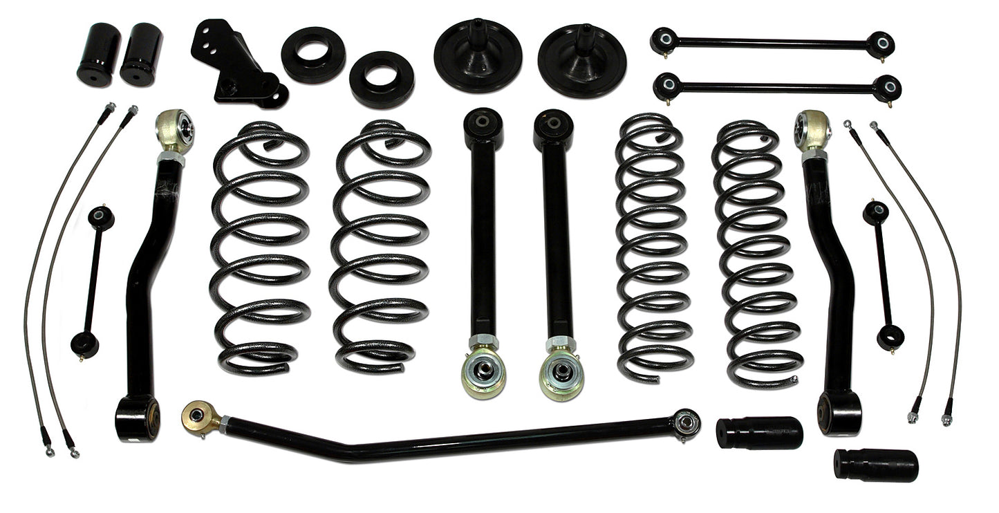 4 Inch Lift Kit 07-18 Jeep Wrangler JK 4 Door Only Lift Kit EZ-Flex Tuff Country