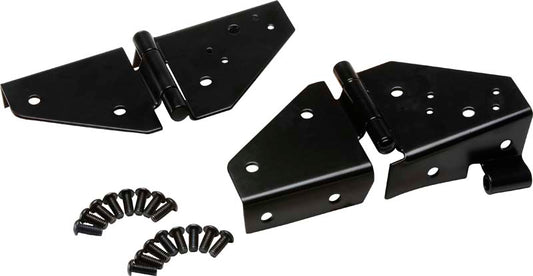 Jeep CJ/YJ Windshield Hinge Pair 76-95 CJ and Wrangler YJ Powdercoat Black Kentrol