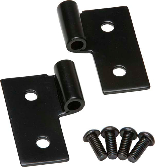 JEEP CJ/YJ/TJ Lower Door Hinge Pair 76-06 CJ and Wrangler YJ/TJ Powdercoat Black Kentrol