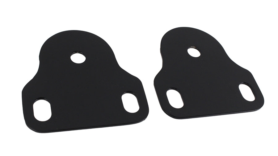 Jeep CJ/YJ Interior Windshield Brackets Pair 76-95 CJ and Wrangler YJ Powdercoat Black Kentrol