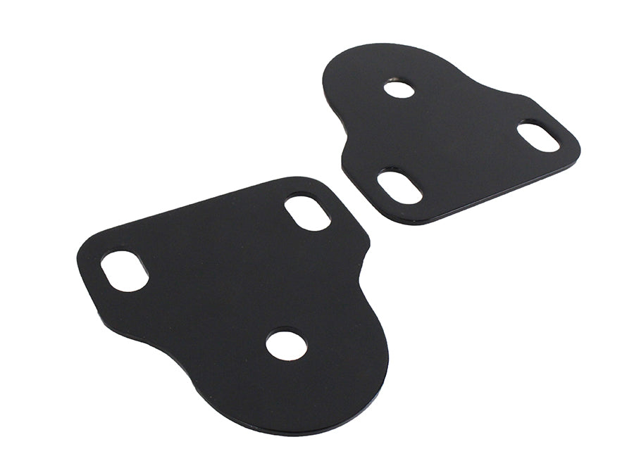 Jeep CJ/YJ Interior Windshield Brackets Pair 76-95 CJ and Wrangler YJ Powdercoat Black Kentrol