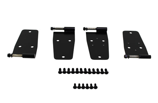 Jeep CJ/YJ Hardtop Door Hinge Set 4 Pieces 76-93 CJ and Wrangler YJ Powdercoat Black Kentrol