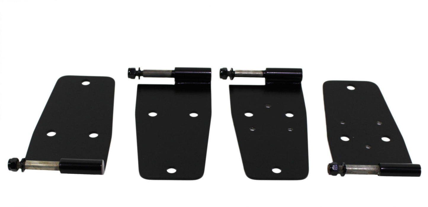 Jeep CJ/YJ Hardtop Door Hinge Set 4 Pieces 76-93 CJ and Wrangler YJ Powdercoat Black Kentrol