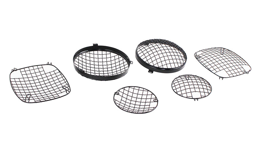 Jeep CJ Wire Mesh Guard Set 6 Pieces 76-86 CJ Powdercoat Black Kentrol