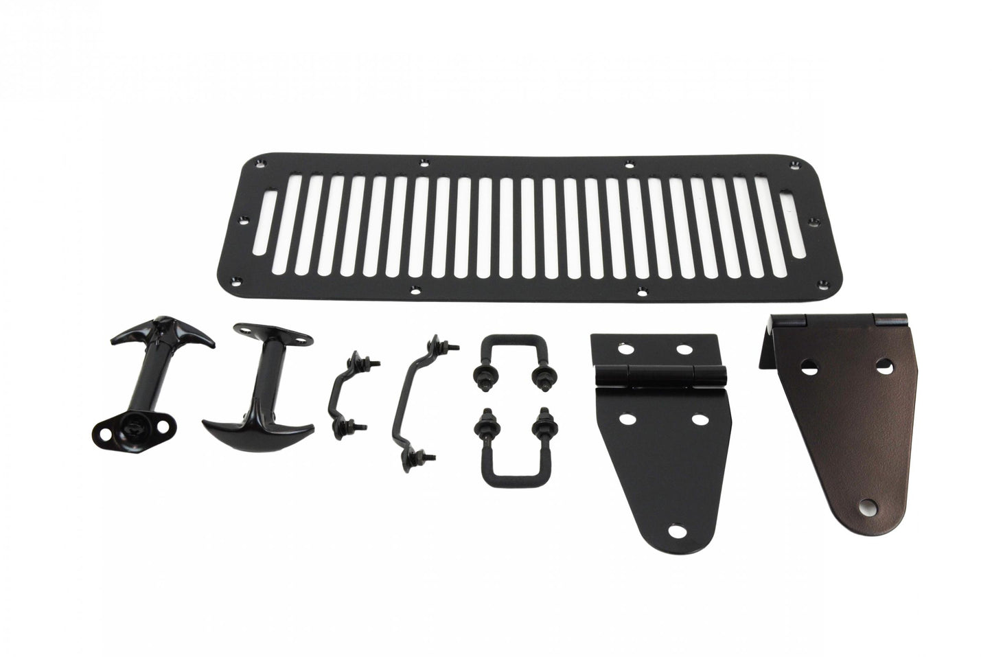 Jeep CJ/YJ Hood Kit 78-95 CJ and Wrangler YJ Powdercoat Black Kentrol