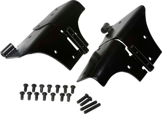 Jeep TJ Windshield Hinge Pair 97-06 Wrangler TJ Powdercoat Black Kentrol