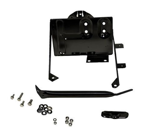 Jeep CJ Battery Tray with support arm 76-86 CJ Powdercoat Black Kentrol