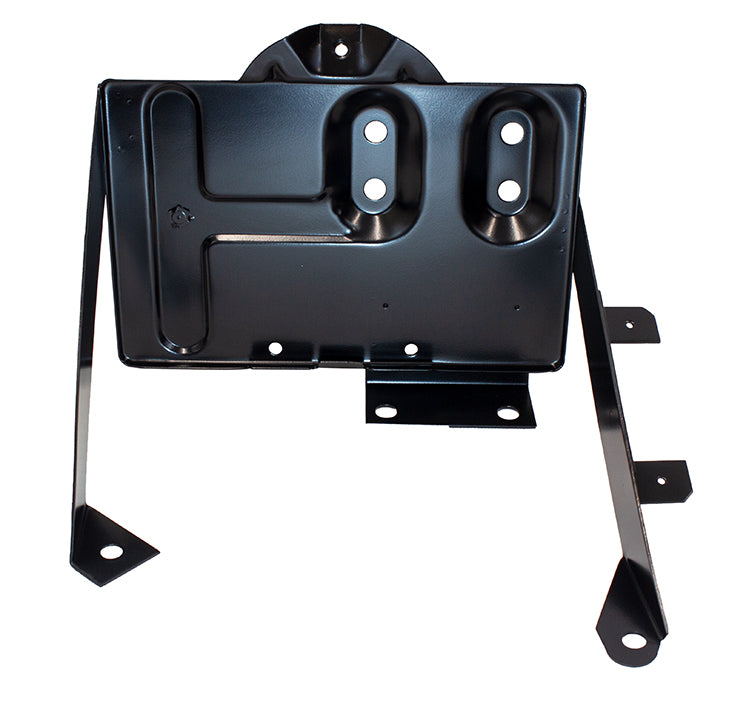 Jeep CJ Battery Tray with support arm 76-86 CJ Powdercoat Black Kentrol