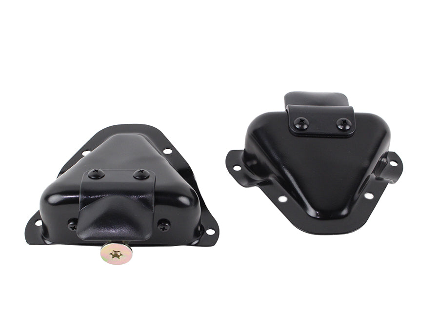 Jeep CJ/YJ Interior Door Latch Brackets Pair 81-95 CJ and Wrangler YJ Powdercoat Black Kentrol