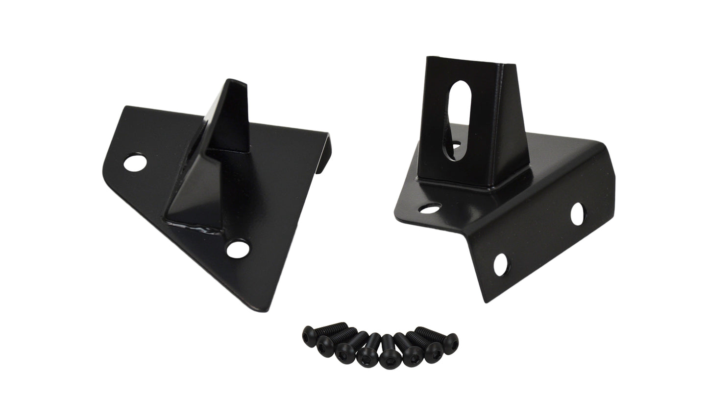 Jeep CJ/YJ Light Bracket Pair 76-95 CJ and Wrangler YJ Powdercoat Black Kentrol